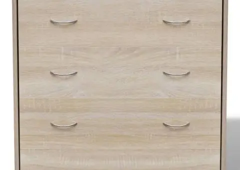 Dulap cu 4 sertare, 60x30,5x71 cm, culoare stejar - 4/5