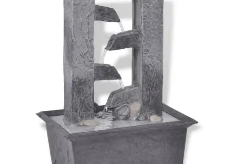 Fântână de interior din poli-rășină cu iluminare LED - 2/5