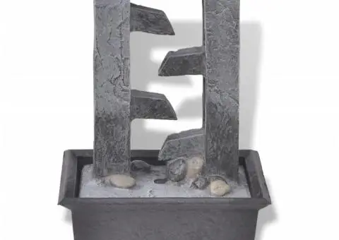 Fântână de interior din poli-rășină cu iluminare LED - 3/5