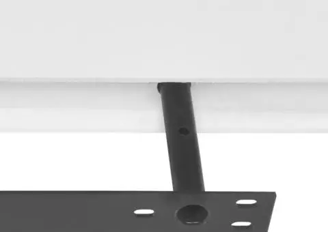 Rafturi de perete suspendate 2 buc, depozitare cărți/DVD, alb, MDF - 3/5