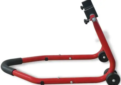 Suport spate pentru motocicletă, roșu - 4/5