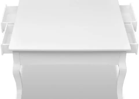 Măsuță de cafea cu 4 sertare, alb - 5/5