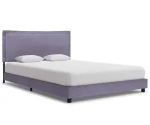 vidaXL Cadru de pat fără saltea țesătură gri deschis 135x190 cm