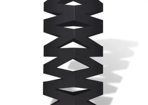 Suport pentru umbrele, pătrat, depozitare bastoane, alb, 48,5 cm, oțel - 2/5