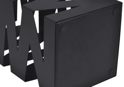 Suport pentru umbrele, pătrat, depozitare bastoane, alb, 48,5 cm, oțel - 4/5