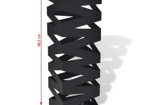 Suport pentru umbrele, pătrat, depozitare bastoane, alb, 48,5 cm, oțel - 5/5