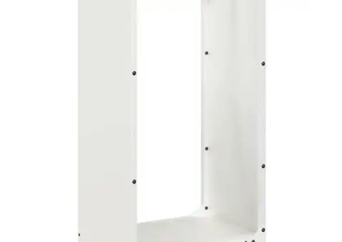 Suport pentru lemne de foc alb 40x30x80 cm Oțel laminat la rece - 2/5