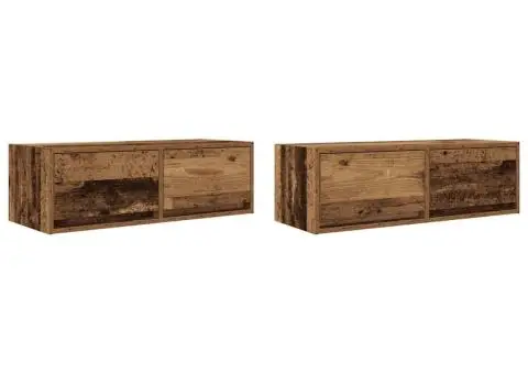 Dulapuri TV 2 buc Lemn vechi 80x31x25,5 cm Lemn prelucrat - 2/5