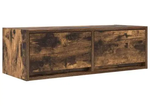 Dulap TV stejar afumat 80x31x25,5 cm din lemn de prelucrare - 2/5