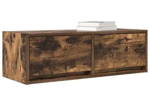 Dulap TV stejar afumat 80x31x25,5 cm din lemn de prelucrare - 4/5