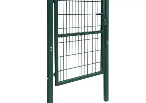 Poartă pentru gard 2D (simplă), verde, 106x210 cm - 2/5