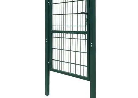 Poartă pentru gard 2D (simplă), verde, 106x210 cm - 3/5