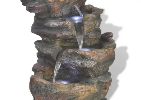 Fântână de interior din polirășină cu iluminare LED - 1/5