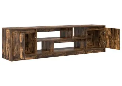 Comodă TV, stejar fumuriu 188,5x41x50 cm lemn compozit - 5/5
