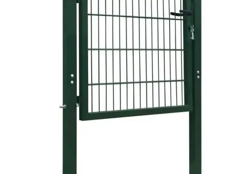 Poartă pentru gard 2D (simplă), verde, 106x130 cm - 2/5