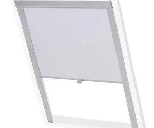 vidaXL Jaluzele opace tip rulou M04/304, alb