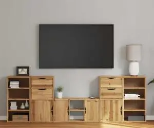 vidaXL Unități TV 5 piese cu depozitare „ODDA” din lemn masiv de pin