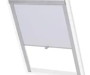 vidaXL Jaluzele opace tip rulou U08/808, alb