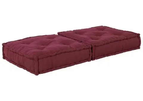 Puf modular Maroon 70x70x36 țesătură - 3/5