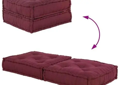 Puf modular Maroon 70x70x36 țesătură - 5/5