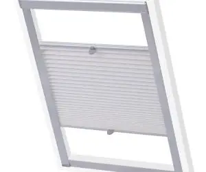 vidaXL Jaluzele plisate C02, alb