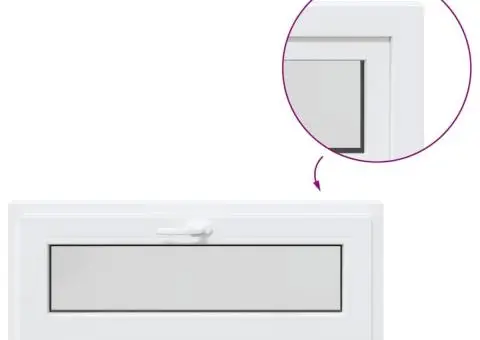 Fereastră de subsol RISOR 100x40 cm înclinat 2 geam alb - 2/5