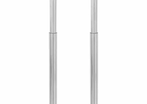 Picioare telescopice de masă, 2 buc., nichel periat, 710 mm-1100 mm - 2/5