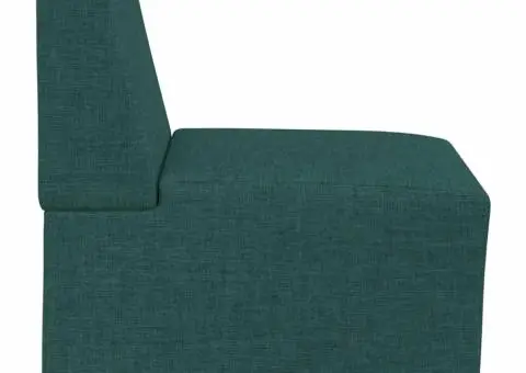 Canapea Scaun fără brațe, verde închis, 55 cm, material textil - 5/5