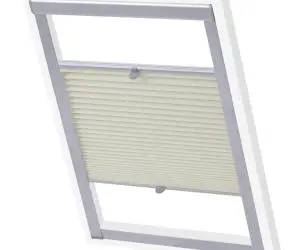 vidaXL Jaluzele plisate S08/608, crem