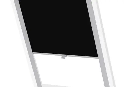 Jaluzele opace tip rulou C04, negru - 1/5