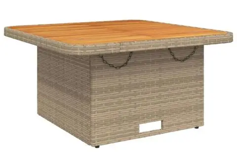 Set mobilier de grădină cu perne, 5 piese, bej, poliratan - 3/5