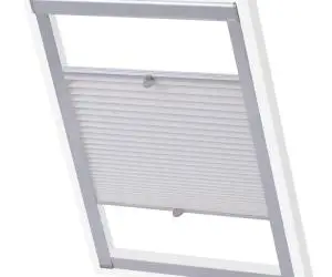 vidaXL Jaluzele plisate 104, alb