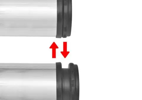 Picioare de masă din nichel șlefuit, înălțime reglabilă, 4 buc, 870 mm - 3/4