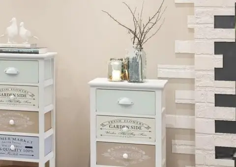 Dulap în stil franțuzesc, cu 3 sertare, lemn - 1/5