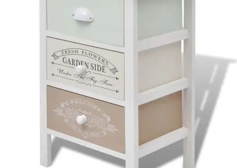 Dulap în stil franțuzesc, cu 3 sertare, lemn - 2/5