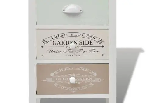 Dulap în stil franțuzesc, cu 3 sertare, lemn - 3/5