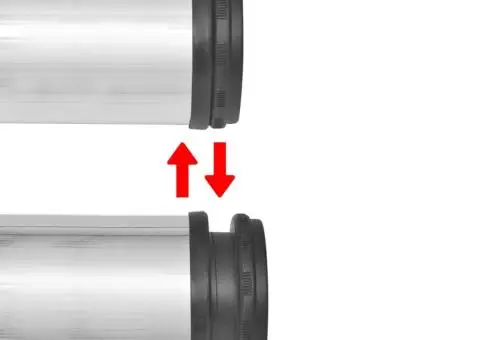 Picioare masă înălțime reglabilă, nichel șlefuit, 1100 mm, 4 buc. - 3/4