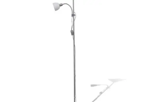 Lampă de podea, Gri - 2/5