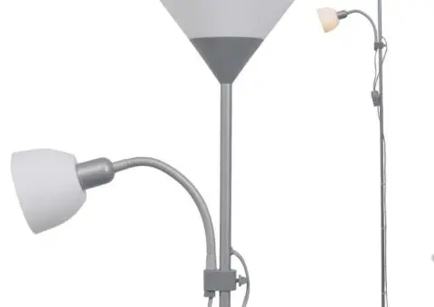 Lampă de podea, Gri - 3/5