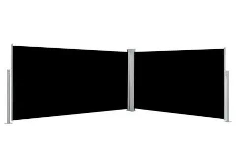 Copertină laterală retractabilă, negru, 160 x 600 cm - 1/5