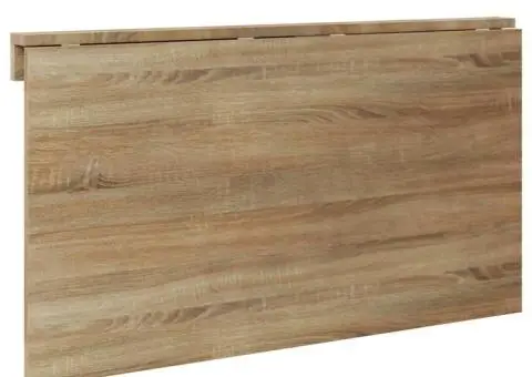 Masă de perete pliabilă, culoare stejar, 100 x 60 cm - 5/5