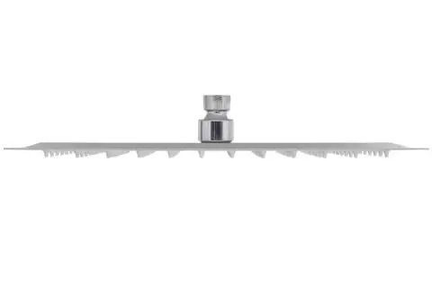 Cap de duș dreptunghiular tip ploaie, oțel inoxidabil, 20x30 cm - 4/5