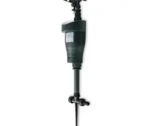 vidaXL Jet spray repelent pentru animale cu senzor PIR, verde închis