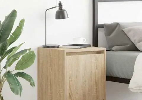 Noptiera montata pe perete Stejar Sonoma 38x34x40 cm - 1/5