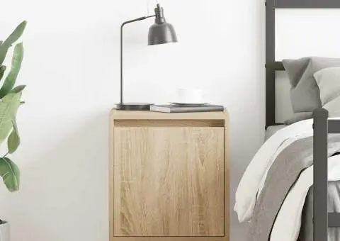 Noptiera montata pe perete Stejar Sonoma 38x34x40 cm - 3/5