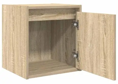 Noptiera montata pe perete Stejar Sonoma 38x34x40 cm - 5/5