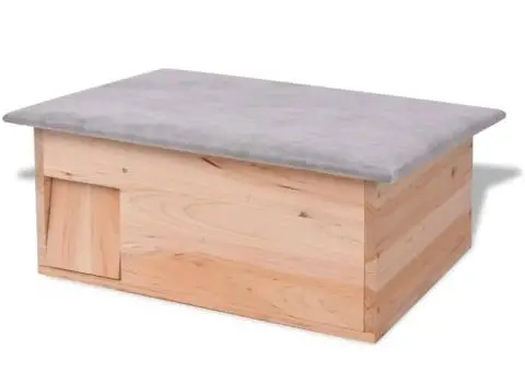 Casă pentru arici, 45 x 33 x 22 cm, lemn - 1/5