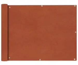 vidaXL Prelată balcon din țesătură oxford 90x400 cm, Teracotă