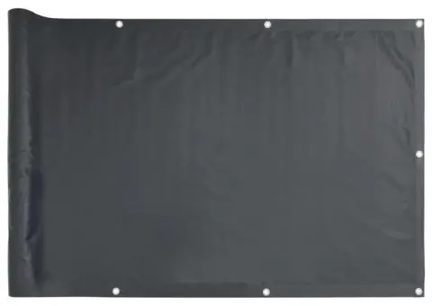 Prelată balcon, material textil oxford, 90 x 400 cm, antracit - 2/5