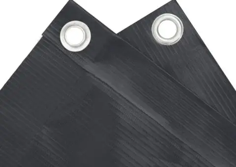 Prelată balcon, material textil oxford, 90 x 400 cm, antracit - 3/5